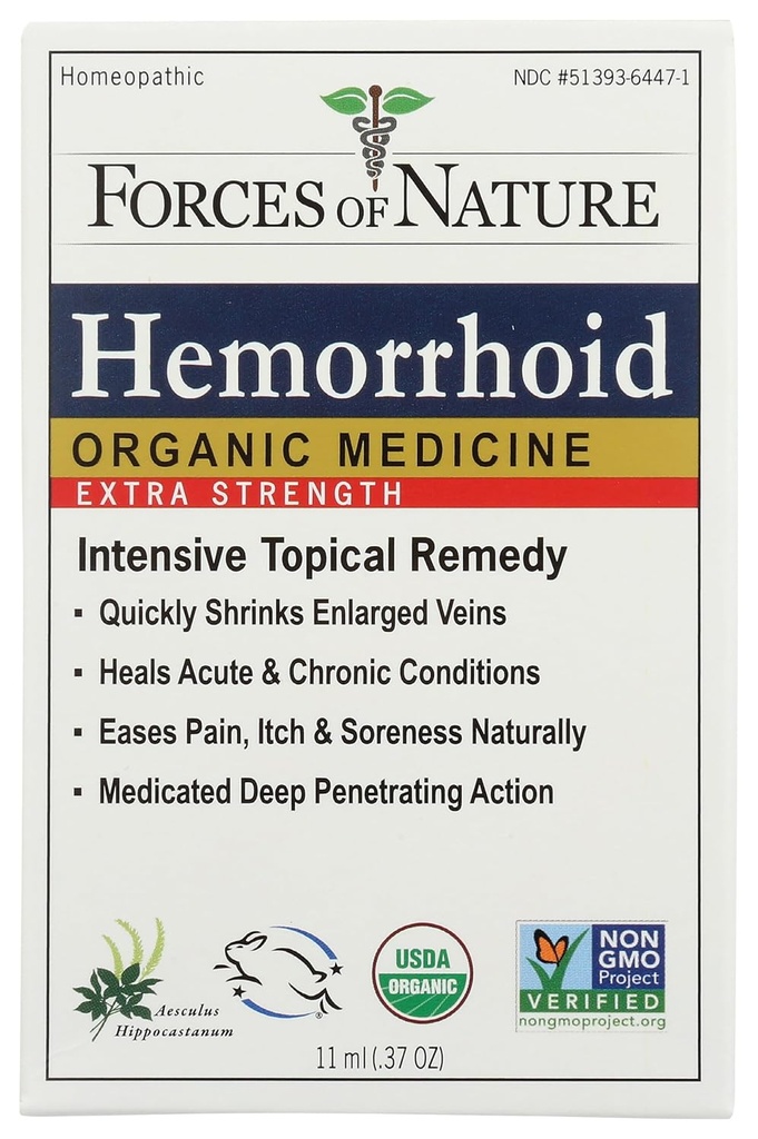 NEDEN Organik Hemorrhoid Kontrolü Ekstra Güçlü, 0.37 OZ