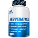 Evlution Anti Aging Trans Resveratrol Supplement Beslenme Super Antioksi Supplement 250 mg Trans-Resveratrol from Resveratrol 500 mg Japon Knotweed Tür Immune and Heart Health