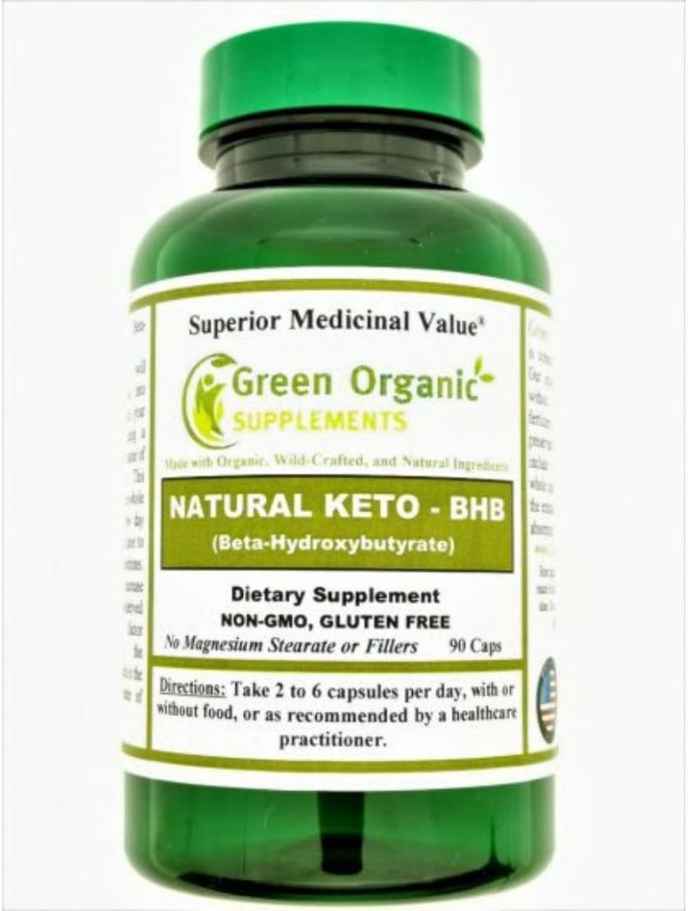 Yeşil Organik Supplements Keto, BHB, Beta-Hydroxybutyrate (4000 of 1)