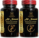 Kadınlar Destek - Trans-resveratrol Supplement | Black Cohosh Root | Menopause Support & Night Sweats | Advanced Menopause Support - 2 Şişes 120 Capsules