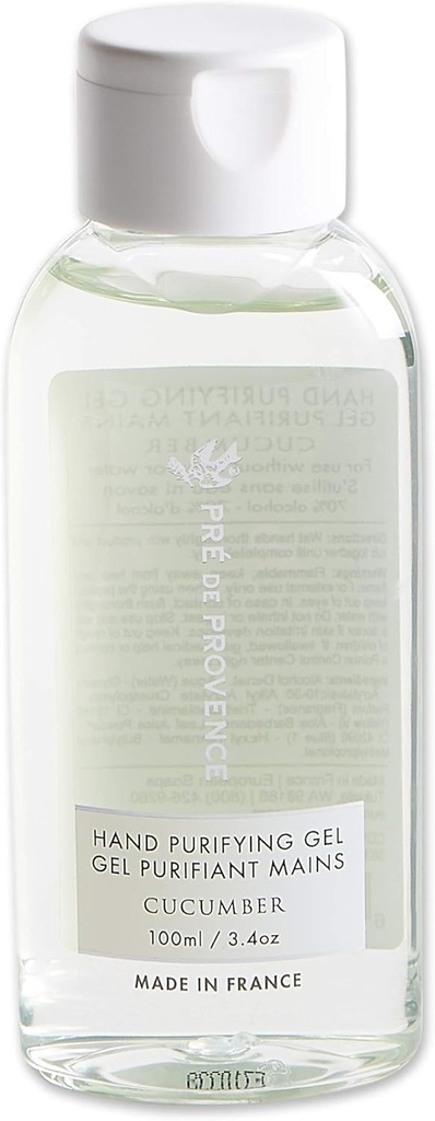 Pre de Provence Gelişmiş Alkol Tabanlı El Sanitizer Gel Moisturizes & Softens Hands, 3.4 Akışkanlar Ounces, Cucumber