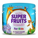 Çocuklar için Super Fruit Gummies 90 Kont Antioksit Yumuşak ve Lezzetli Vegan Gluten Ücretsiz