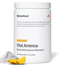 Momentous Vitalass Toz Supplement - BCAA & EAA - Tropikal Punch - Spor için sertifikalı - GMO- & Gluten-Free - 30 Hizmet - Paket Vary
