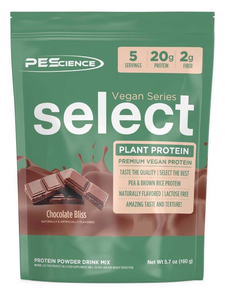 PE Science Select Vegan Protein Toz, Bitki bazlı Protein Toz, Şaşırtıcı Tadı, Smooth Texture, Pea ve Brown Rice Mix, Süt Free, Lactose Free, Gluten Free - Bliss, 5 Hizmet