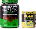 Nutrology TRIPACT Vegan Protein Tozu, Vegan Protein Shakes, Chocolate Peanut Butter (20 hizmet) BCAA Natural, Plant Based BCAA Toz, Lemonade Flavor (30 hizmet)
