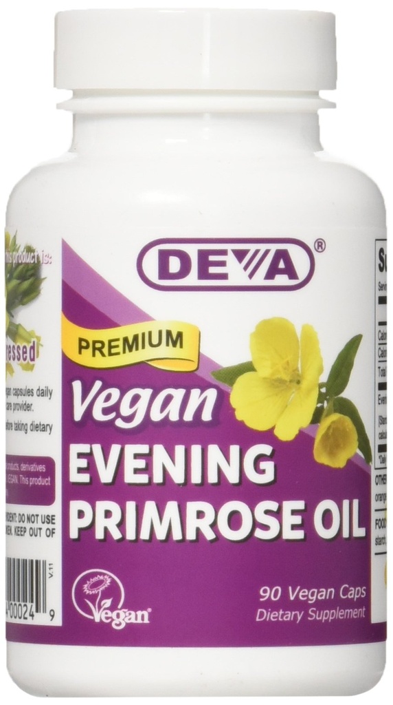 Deva Vegan Vitaminleri Primrose Oil Vcap, 90 Count