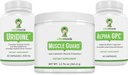 VitaMonk Kas Guard & Alpha GPC Uridine Stack, HMB, EAAs, Vitamin D, Magnezyum & Beyin Focus, Clarity ve Kas Büyüme Desteği