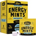 Viter Energy Caffeine Mints 80mg Ekstra Güç - 90 Adet B Vitaminleri ile Caffeinated. Sugar Free Vegan Breath Mint. Energize Nootropic Focus Alert for Fast Alertness (Wintergreen Flavor, 30 Pack)