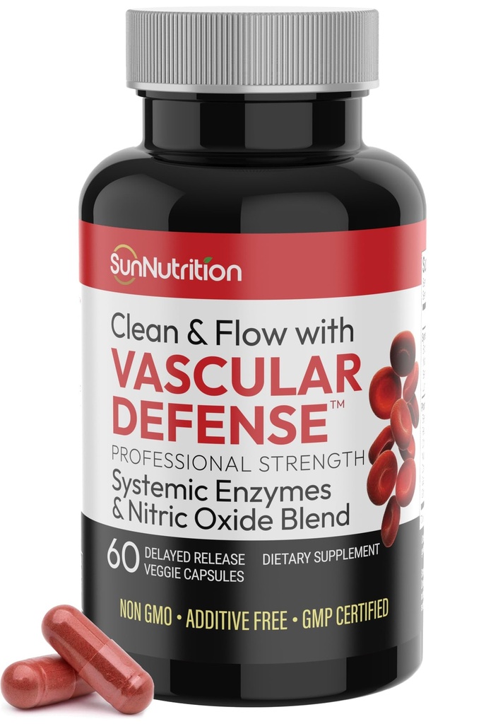 Nattokinase Supplement Nitrik Oksit Capsules Beet Root Extract High Potency Lumbrokinase & Bromelain Systemic Enzymes Nitrik Çimento Toplantısı Temiz & Akış Vascular Savunma 60 Caps 30 Hizmetler