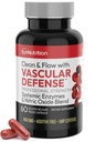 Nattokinase Supplement Nitrik Oksit Capsules Beet Root Extract High Potency Lumbrokinase & Bromelain Systemic Enzymes Nitrik Çimento Toplantısı Temiz & Akış Vascular Savunma 60 Caps 30 Hizmetler