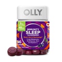 OLLY Sleep Immunity Melatonin Gummy, C, çinko, Echinacea, 3 mg Melatonin, Immune ve Sleep Support, Berry - 36