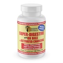 Sunshine Naturals Super Digestive Supplement. Ox Bile & Aktif Charcoal for Digestive Support, Bloating Relief, Gut Cleanse, Nutrient Abors ve genel Wellness'ı teşvik eder. 100 Tablet.