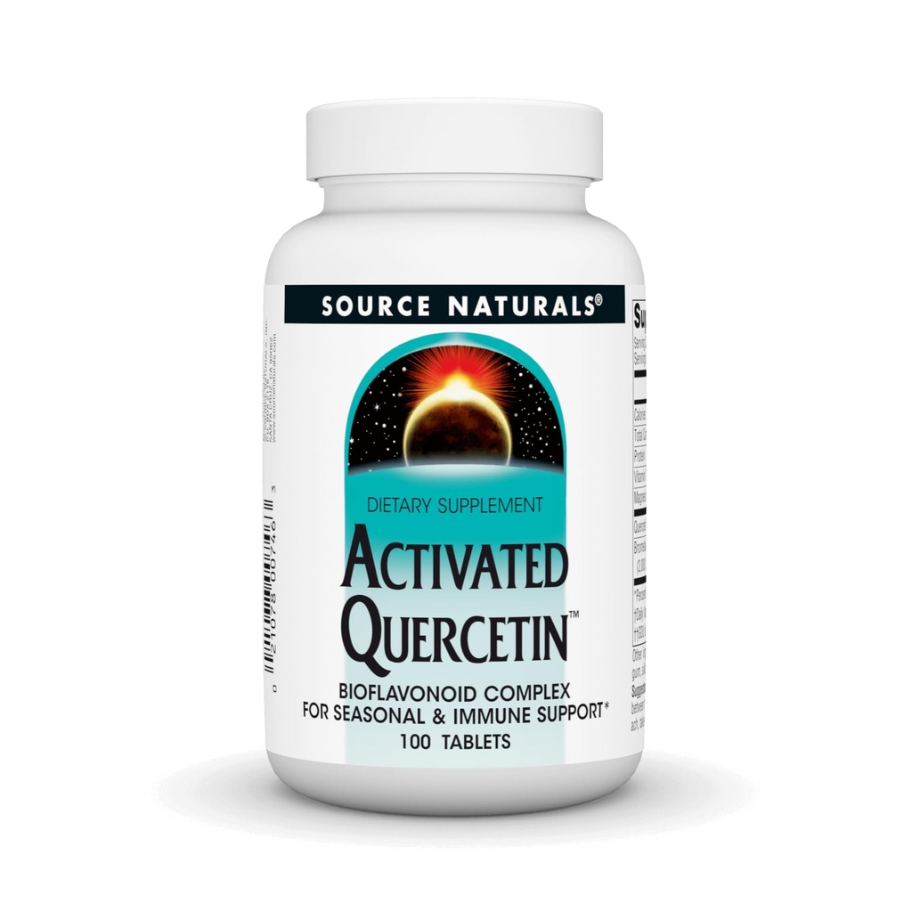 Source Naturals Aktif Quercetin - Plant-Derived Bioflavono Kompleksi - Mevsim ve Immune Defense - 100 Vegetarian FriendlyTablets