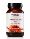 Zatik Doğallar - Organik Siyah Tohum ile Astaxanthin 12mg, Antioksi, 90 Vegan Softgels