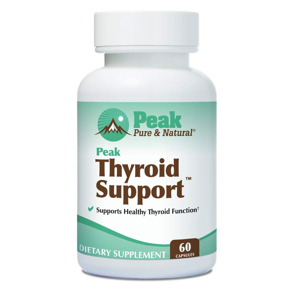 Yourroid Support by Peak Pure & Natural | Yourroid Supplement and Metabolism Branson to Support Kilo Bakım | Iodine Supplement Perfect for Underactive Yourroid | 60 Capsules