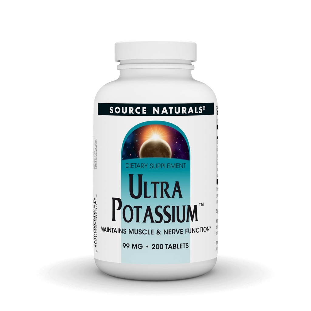 Kaynak Doğalları Ultra Potasyum 99 mg Kas & Nerve Fonksiyonlar - Diyet Tamam - 200 Tablet