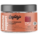 Chewsy 6in-1 Immune Support Supplement Fruity Chews with Elderberry, Vitamin C, A & D, çinko & Selenium - 30-Day Supply, Bireysel olarak yetişkinler ve Çocuklar için Immunity Vitaminleri Çekti (1)