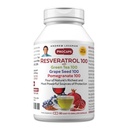ANDREW LESSMAN Resveratrol-100 ile Green Tea 100 Grape Tohum 100 Pomegranate 100 mg - 60 Capsules - Dört Güçlü, Koruyucu Anti-oksis.