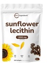 Mikro Malzemeler Sunflower Lecithin 1,600 mg Per Servis, 300 Softgels | Sustainally Farmed Source, Cold Pressed, Rich in Phosphatidyl Choline | Lactation Supplement* | Soy Free, Non-GMO