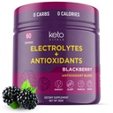 Keto Vitals Antioxy Electrolytes Toz - P properties, Magnezyum, sodyum, & Food - No Sugar Electrolyte Drink Mix & Hydration Toz, 60 Hizmet, BlackBerry, 60 Hizmet,