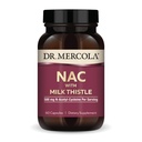 Dr. Mercola NAC with Milk Thistle - with Antioxidants - Supports Normal Detoxification Processes - 500 mg N-Acetyl-Cysteine per Serving - Non-GMO, Gluten-Free & Soy Free - 60 Capsules (30 Servings)