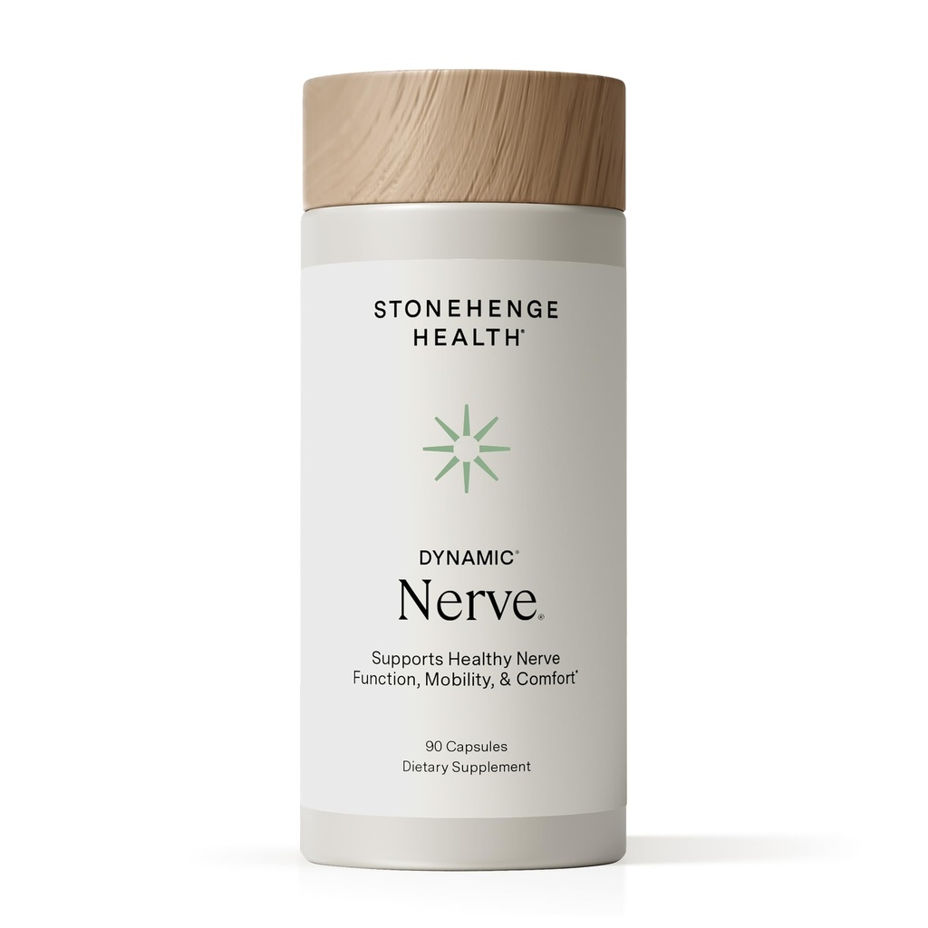 Stonehenge Health Dynamic Nerve Supplement - Fingers, Toes, Hands ve Foot with Alfa Lipoic Acid ALA, Benfotiamine, Pea, Robust B Kompleksi, Boswelliaia