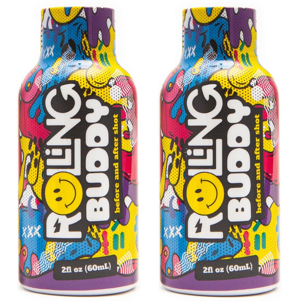 Pre ve Post Rave Recovery Shot - Rave Safely, No 5HTP, Jaw Clench Relief, Essential Vitamins for Brain & Body Protection before and After Rave Antioksi Shot 2Pack (1)
