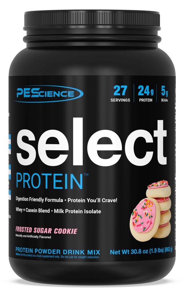 PE Science Protein Toz, Whey ve Casein Blend, Kadınlar ve Erkekler için Temiz Protein Toz, Low Calorie, Low Carb, Keto Friendly, Gluten Free - Frosted Sugar Cookie - 27 Hizmet
