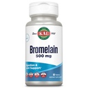 KAL Bromelain 500 mg, Digestion and Common Support Supplement, Digestive Enzymes, Pineapple Extract, Rapid Disintegration, Vegan, Süt veya Soy olmadan Yapıldı, 60 Hizmet, 60 Tablet