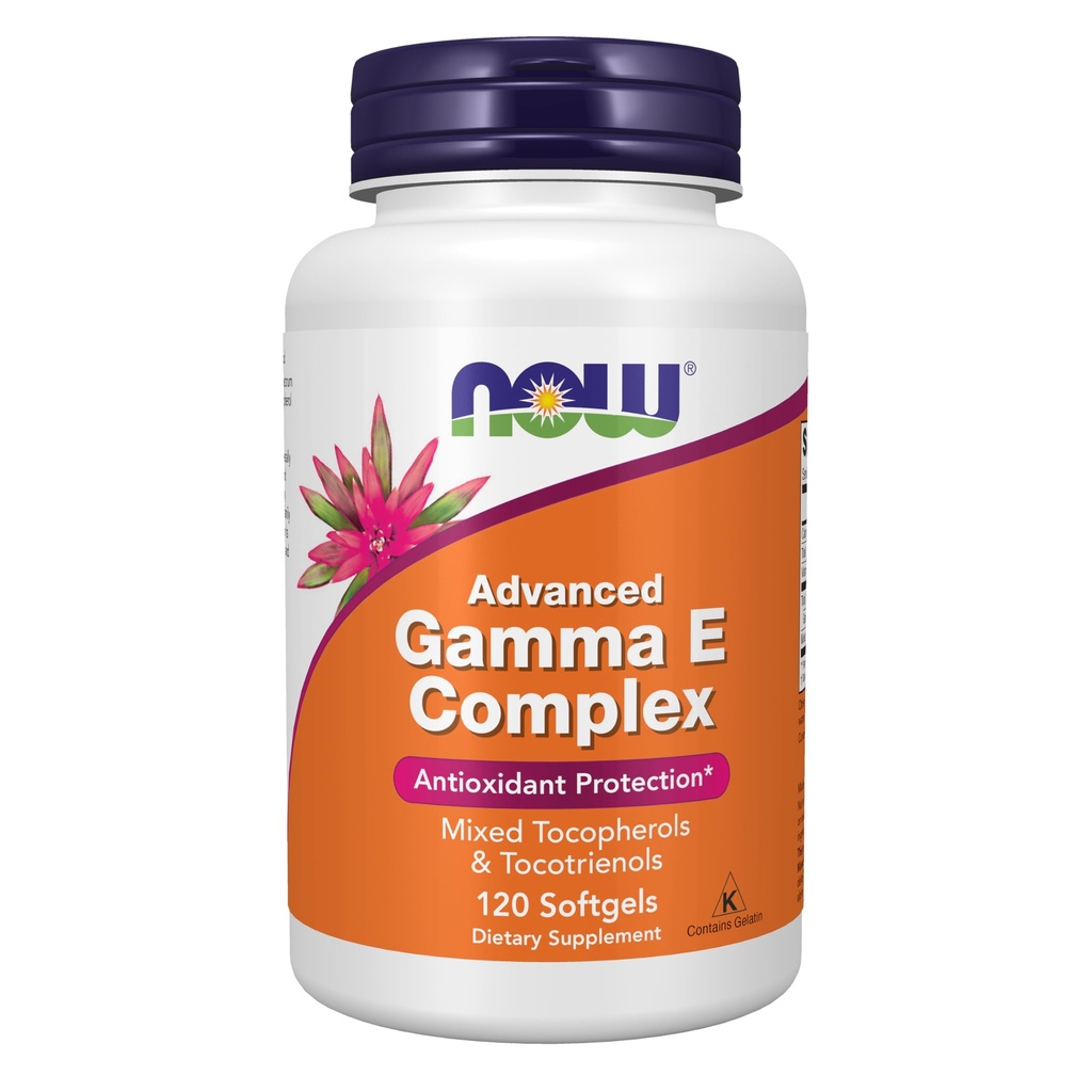 Şimdi Tamamlar, Gelişmiş Gamma E Kompleksi, Karma Tocopherols & Tocotrienols, Antioksi Koruma*, 120 Softgels