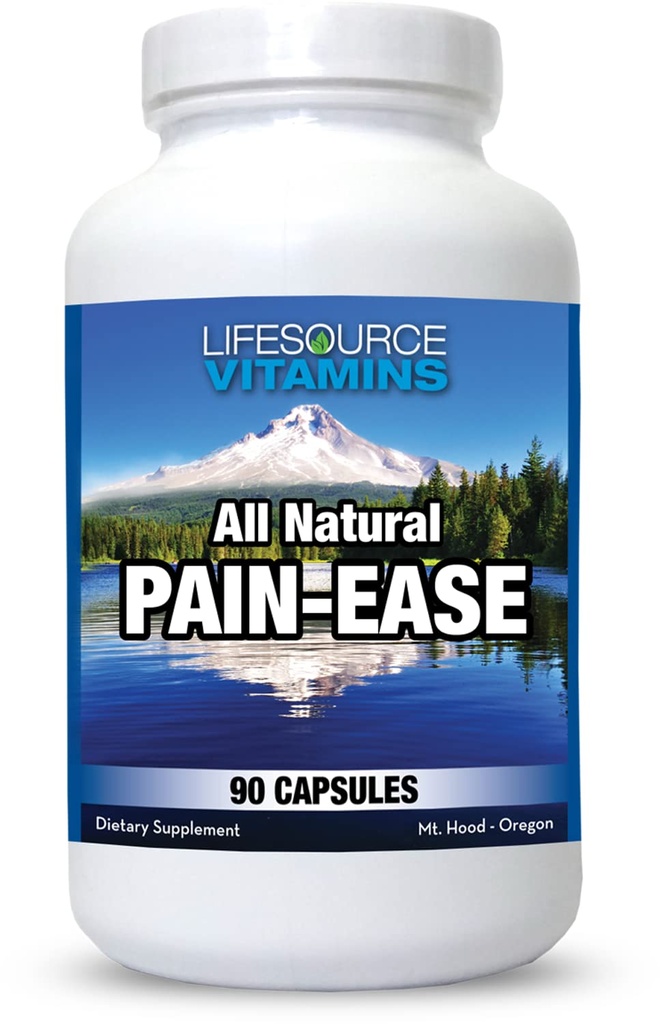HayatKaynak Vitaminleri Tüm Doğal Ağrı Ease – 20 Synergistic Herbs ve Enzymes Doğal ve Güvenli Destek: Baş Ağrılar ve Migraines - Dizler – Omuzlar – Ortaklar – Cilt Ağrısı – Gerginlik
