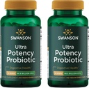 Swanson Ultra Potency Probiyotik Digestive Health Immune System Support 66 Milyar CFU Prebiyotik NutraFlora scFOS 60 DRcaps Veggie Capsules (Caps) (2 Pack)