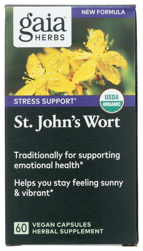 Gaia Herbs St. John's Wort, Vegan Liquid Capsules, 60 Kont - Olumlu ve Sunny Mood'ı Teşvik Etmek için Stres Desteği