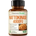 Nattokinase Supplement - Kalp Sağlığı Nattokinase 4000 FU ile Yazıyor - Max Strength Circulation Supplements - Sağlıklı Circulation & Smooth Flow için Sistemik Enzymes. Non-GMO & Vegan. 60 Capsules