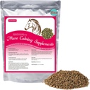 At Calming Supplement Natural Raspberry Leaf 35 OZ- Relieves Endişe, Irritability, and Discomfort in Mares During Heat Cycles - Ayrıca Sihirli Geldings için Uygun