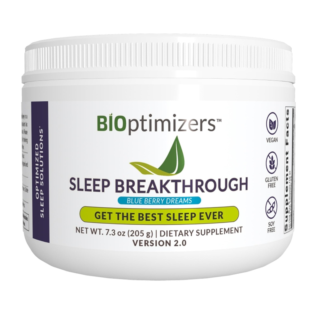 BIOptimizers 2.0 – Doğal Destek Supplement | Calming Relief Aid Yetişkinler | Habit Form | 202.5 g Toz Blue Berry Dreams