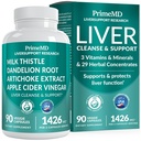32-in-1 Liver Support with Milk Thistle Supplement – Liver Detox with Silymarin, Artichoke Extract & Beetroot Toz – Liver Cleanse için Kapsamlı Sağlık Formülü – 1426 mg (90 sayı)