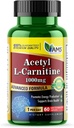 Amerika Medic & Science Acetyl L-Carnitine 1000 mg (60 Tablet) | Erkekler ve Kadınlar için Diyetsel Tamam | Enerji Üretimi | Destekler Beyin Sağlığı | Hafızayı ve Odaklanmayı Geliştirin