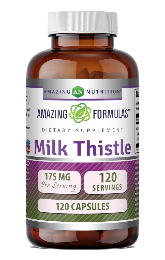 Amazing Formulas Milk Butle Supplement | 175 Mg per Service | 120 Capsules | Non-GMO | Gluten-Free | Made in USA