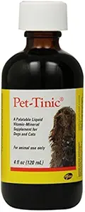 Pfizer Animal Pet-Tinic Vitamin-Mineral Supplement for Dogs and Cats, 4-Ounce by Pfizer Animal Pet-Tinic Vitamin-Mineral Supplement for Dogs and Cats, 4-Ounce by Pfizer Animal