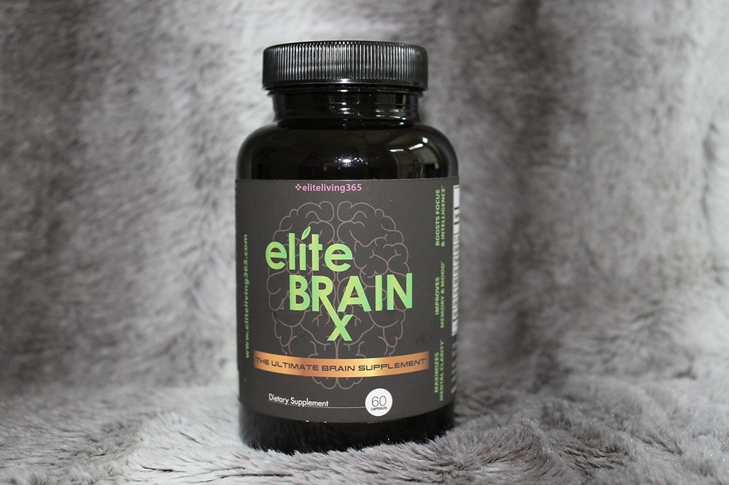 Tüm Doğal Beyin Tamamı - Clarity, Geliştirs Memory & Mood, Boosts Focus & Intelligence - Bilimsel olarak Biloba - Elite BeyinRxx