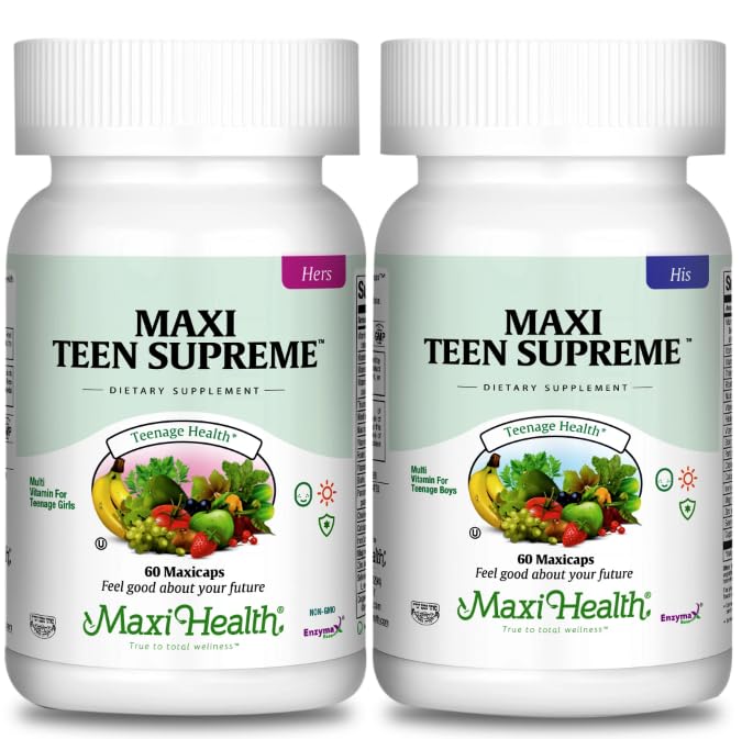 Girls & Boys Multivitamin Sche with D3, Iron, Food, Biotin, Digestive Enzymes – Multi Vitamins for Energy, Immune & Mood Support – 60 Her Kont