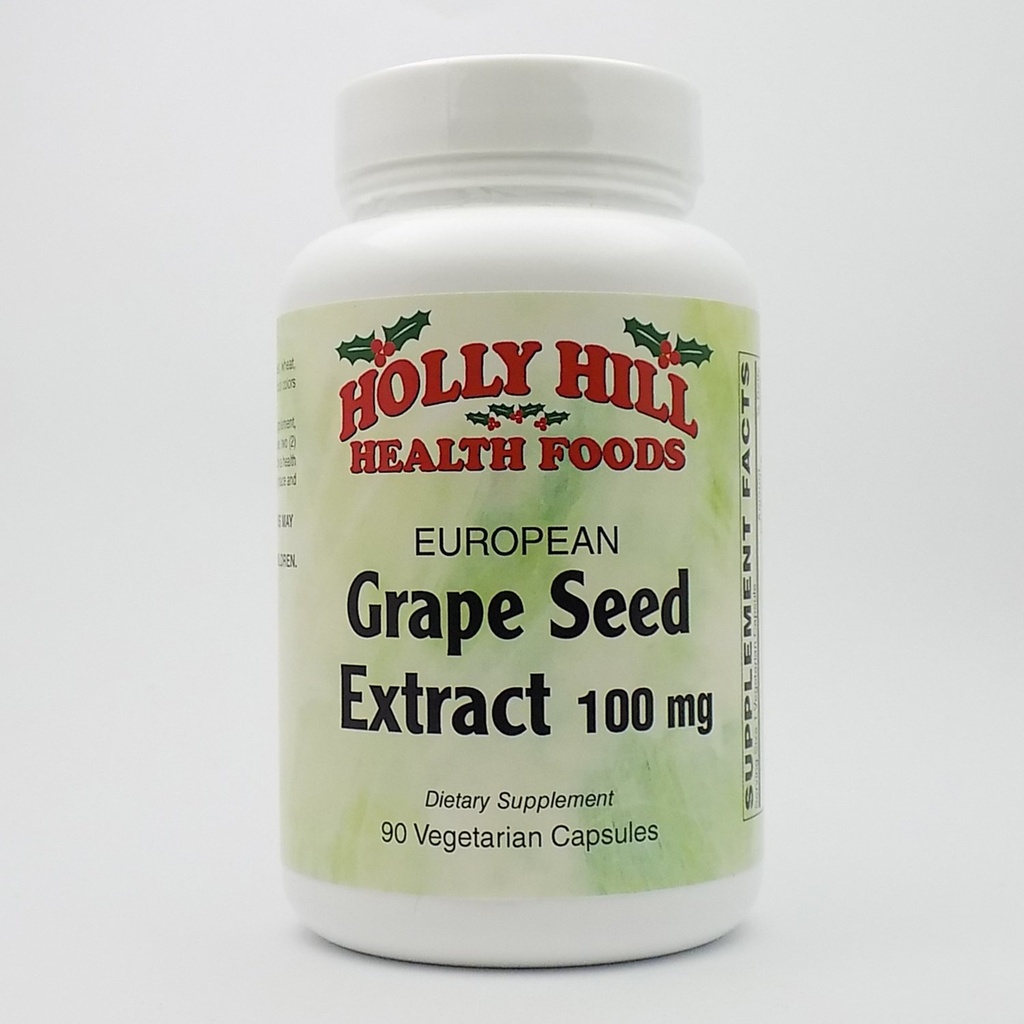 Holly Hill Health Foods, Avrupa Grape Tohum 100 MG, 90 Capsules