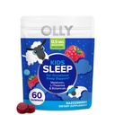 OLLY Kids Sleep Gummy, 0,5 mg Melatonin, L Theanine, Chamomile ve Lemon Balm, Çocuklar Chewable Supplement, Occasional Sleep Support, Raspberry - 60 Count