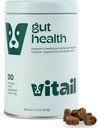 Probiotic Chews for Dogs - Digestive Enzymes, Omega 3, & Bee Propolis - Supports Digestion, Bowel Health & Immunity - 90 Chews