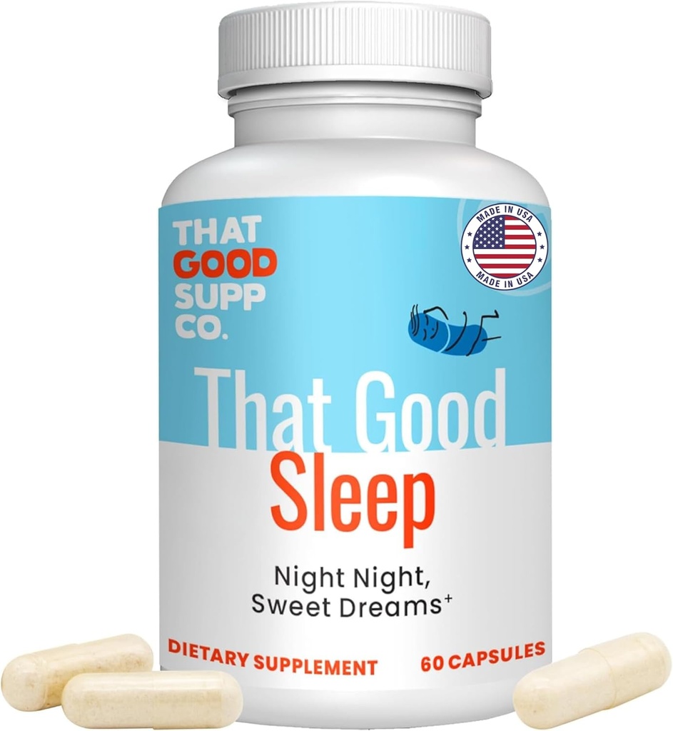Bu Good Supp Co - Bu İyi Uyku Gecesi Yetişkin Yardımı - Derin Uyku Destek - Stres Yardımında Yardımcılar, Mood - Yetişkinler Ekstra Güçlü Için Uyku Tamamı - ABD'de Yapıldı - Amerika'da Gerçekleştirildi