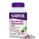 Natrol Fast Dissolve Melatonin 3 mg, Melatonin Supplements for Restful Sleep, Sleep Support for Yetişkinler, 150 Strawberry-Flavored Tabletler, 150 Günlük Supply