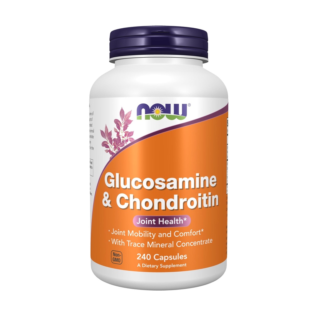 Şimdi Tamamlar, Glucosamin & Chondroitin, Trace Mineral ve Alfalfa ile 240 Veg Capsules
