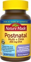 Doğa Made Postnatal Multivitamin + DHA 200 mg, 60 Softgels, Hemşire Anneleri ve Bebekleri Emzirme sırasında Desteklemek için, Postnatal Vitaminler & Nutrients Demir, Vitamin D3, Kalsiyum, Iodines,