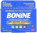 Bonine for Motion Sickness Chewable Tablets, Raspberry Flavored, 8 Each, White